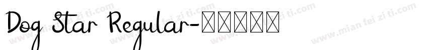 Dog Star Regular字体转换